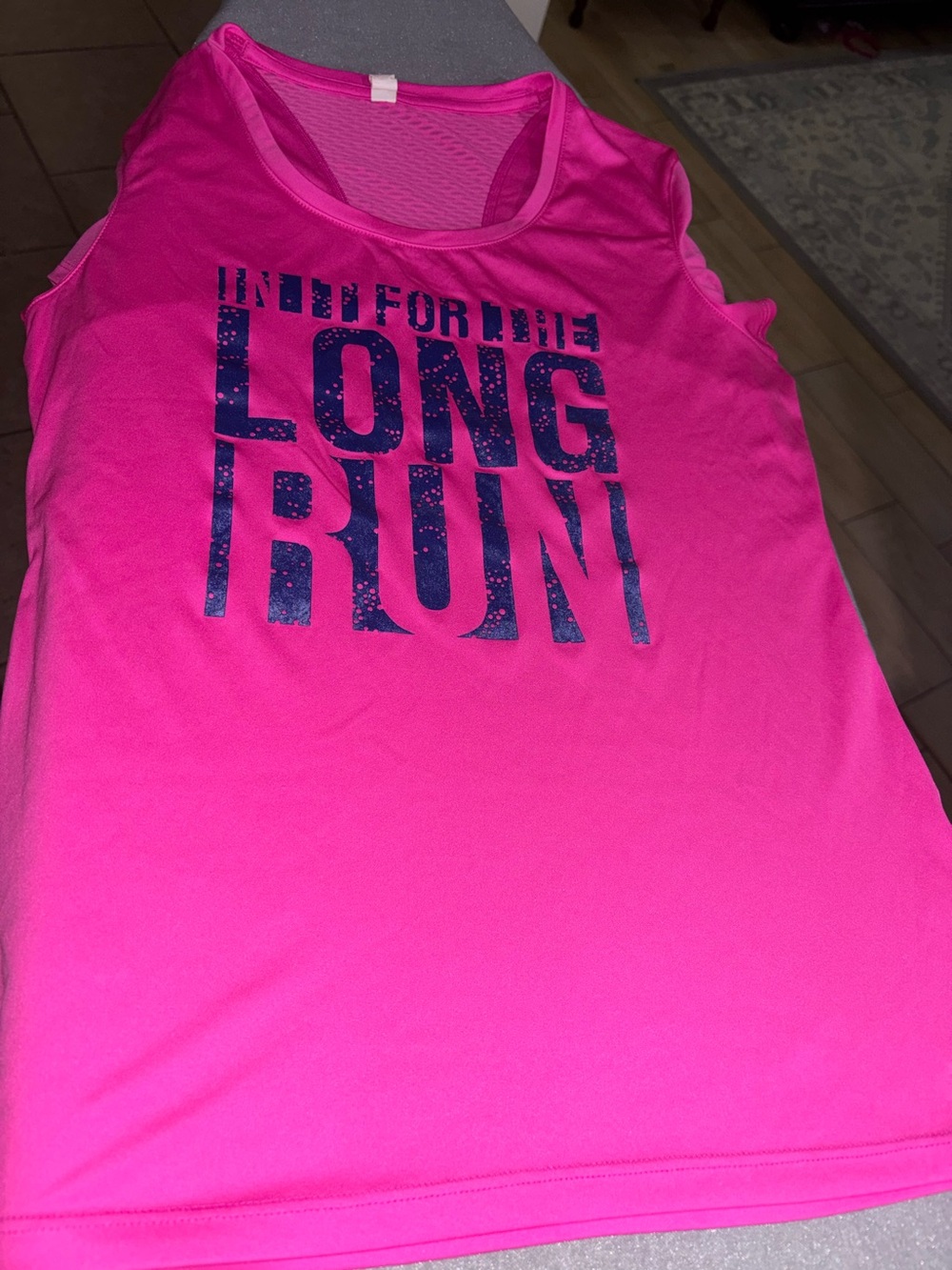 Under Armour Magenta "In It For The Long Run" Athletic Top